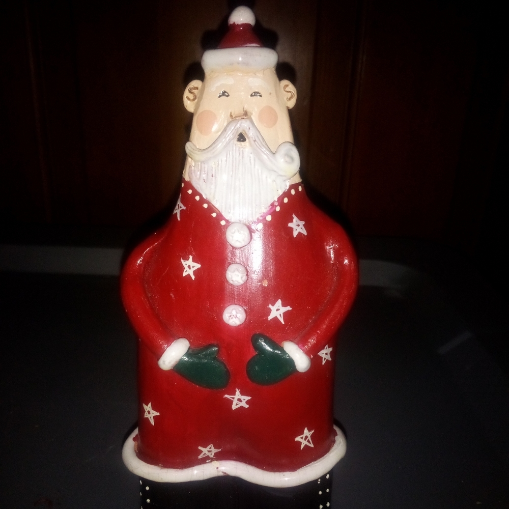 Cute handpainted country santa